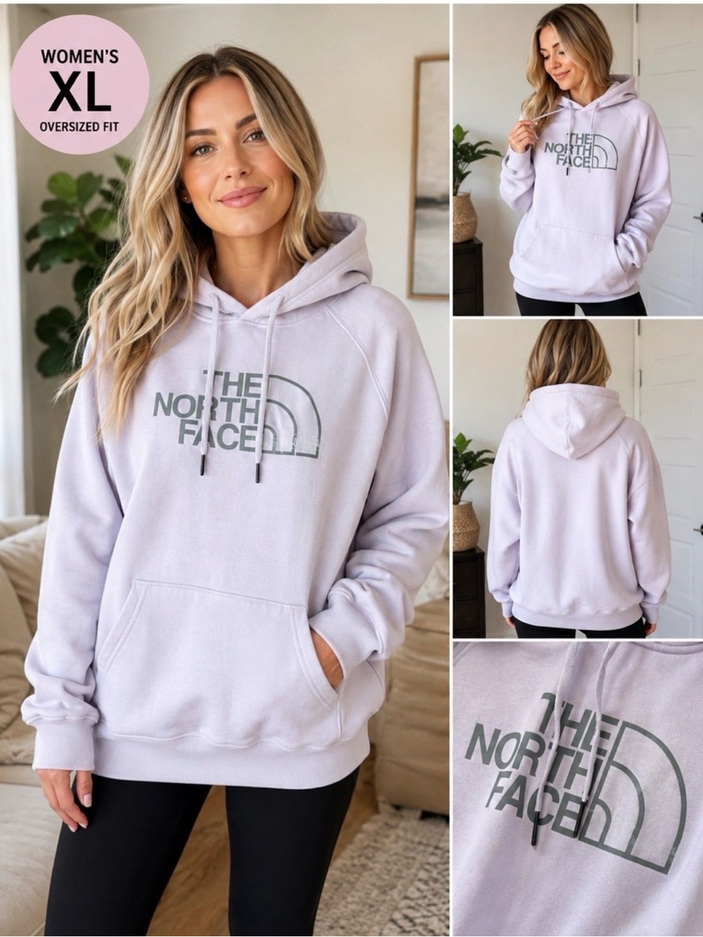 The North Face Women's Lavender Logo Hoodie Sweater